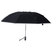 A14R-Automatic Reverse Umbrella Inverted Reflective Folding LED Light Safe Night Windproof Frame For Men Women Umbrellas