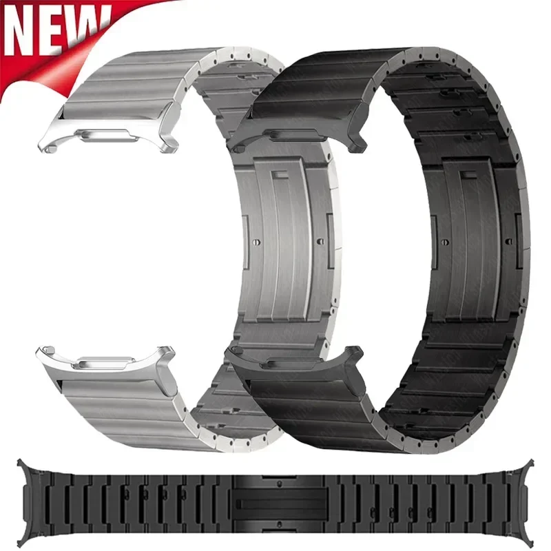 

Титановый металлический ремешок для Samsung Galaxy Watch 7 Ultra, 47 мм, роскошный ремешок Correa для Galaxy Watch 7, ультра быстросъемный браслет