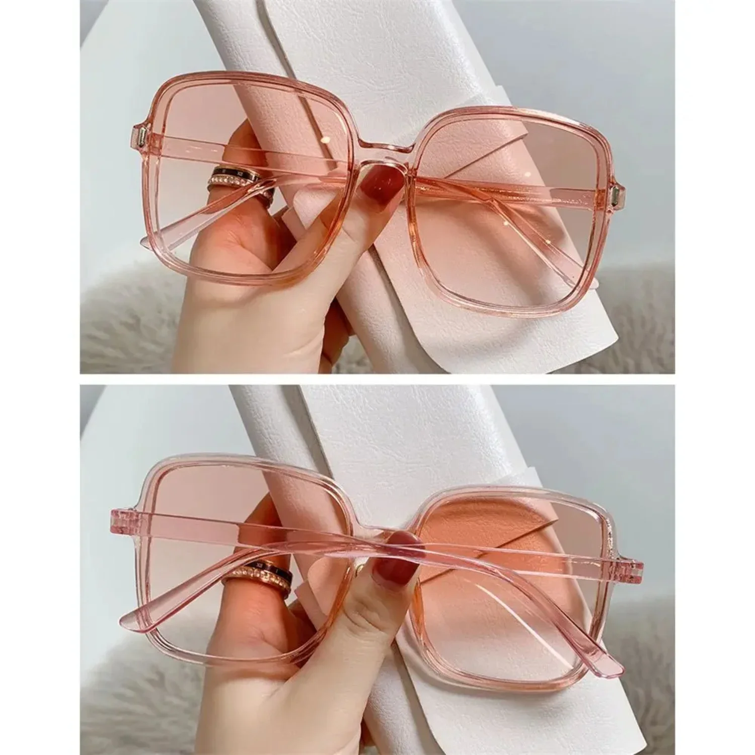 Stylish, chic, and elegant oversized square sunglasses for fashionable ladies - Classic square design and big frame offer timele