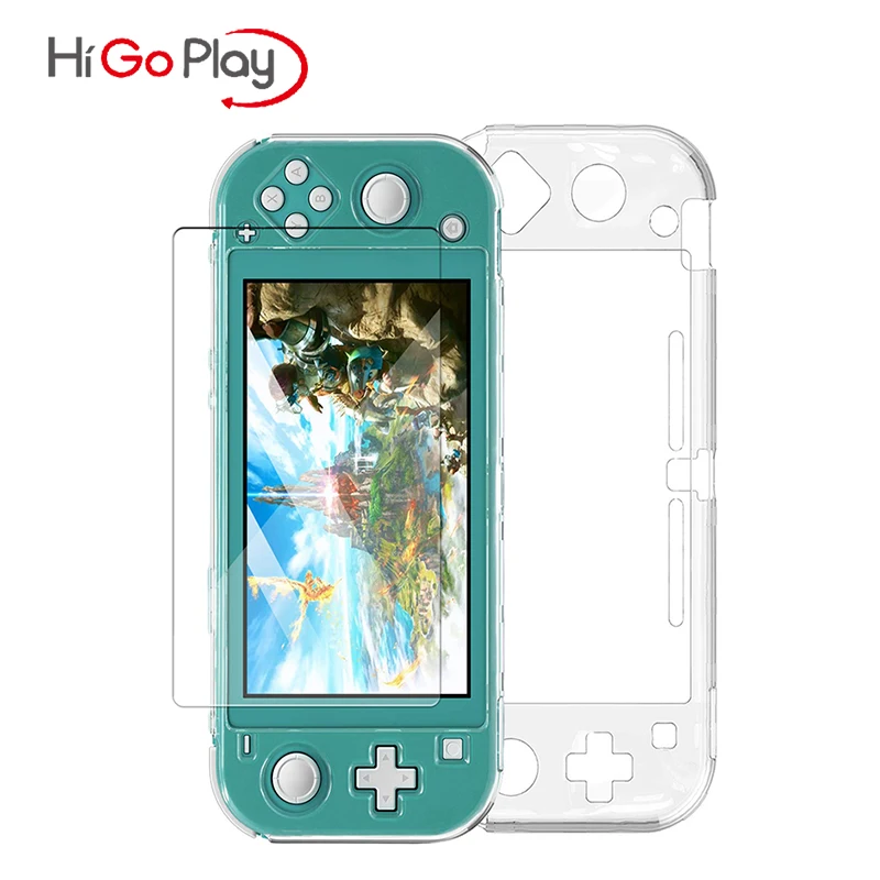 

HIGOPLAY Transparent PC Crystal Shell Protective Case Cover Frame Clear Protector for Nintend Switch Lite Game Console Accessori