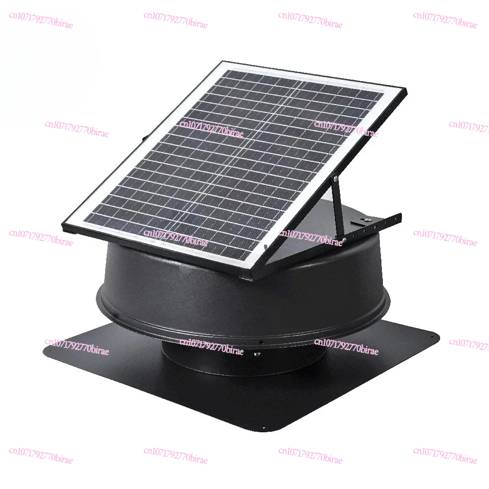 

Turbine Air Solar Panel Powered Exhaust Blower Roof Fan Industrial Ventilation Heat Extractor Roofing Wind HVAC Axial Whirlybird