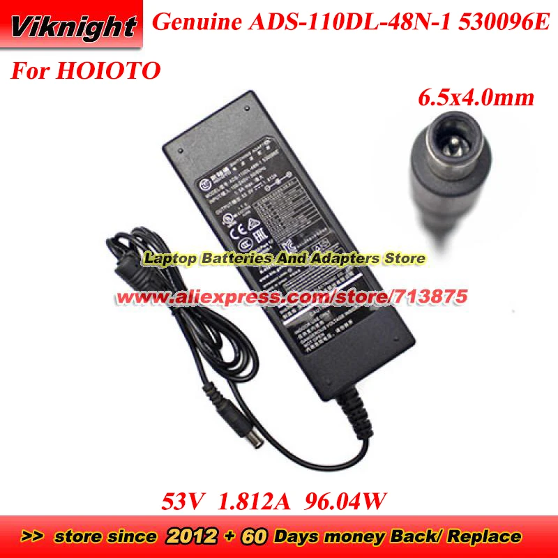 Genuine for HOIOTO ADS-110DL-48N-1 530096E AC Adapter 53V 1.812A 96.04W for SOY SOY-5300180 For Dahua POE Video Recorder Charger
