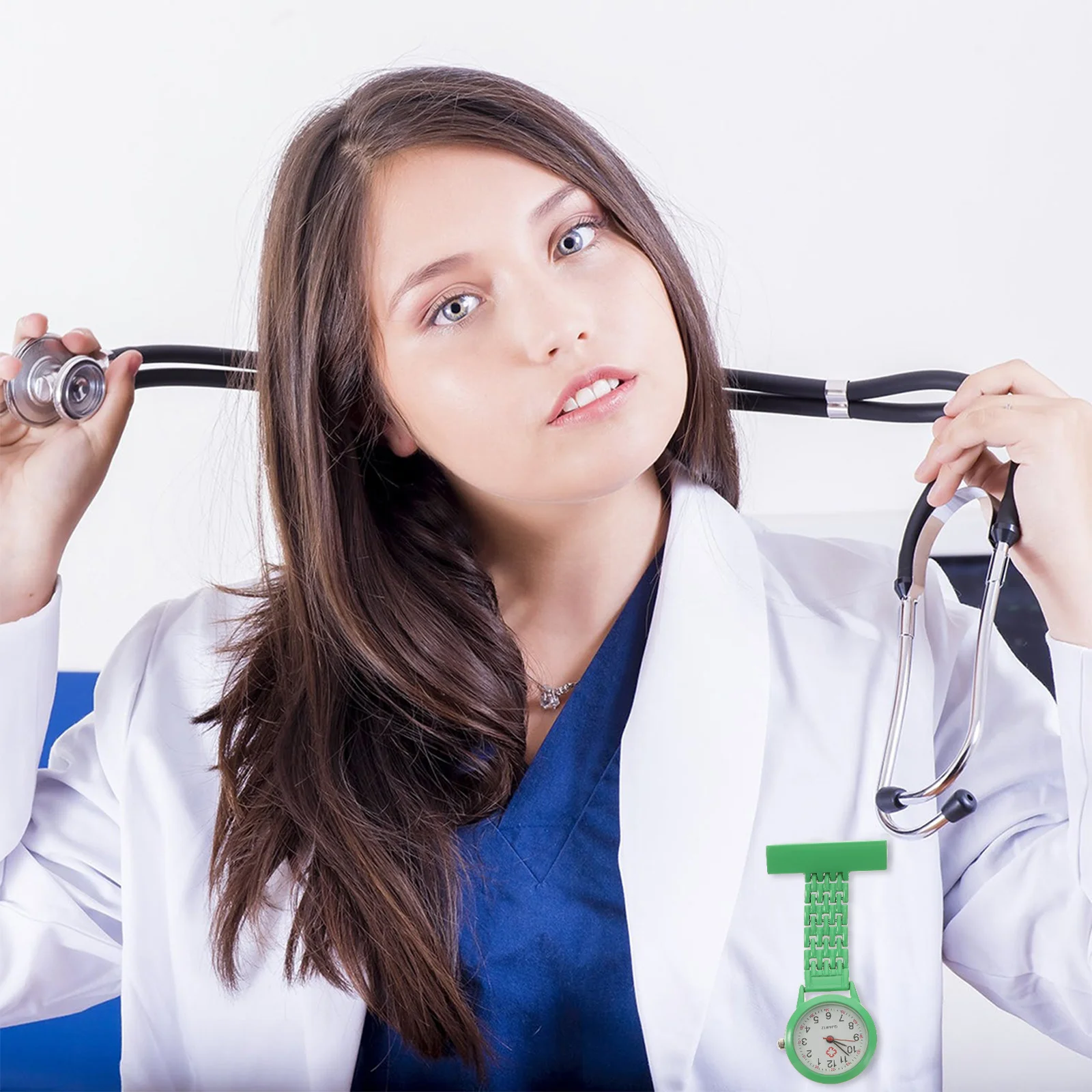 ساعة جيب ممرضة محمولة مصنوعة من مادة سبيكة، ساعة طبية خفيفة الوزن وصغيرة الحجم، سهلة القراءة، قرص مثالي #1