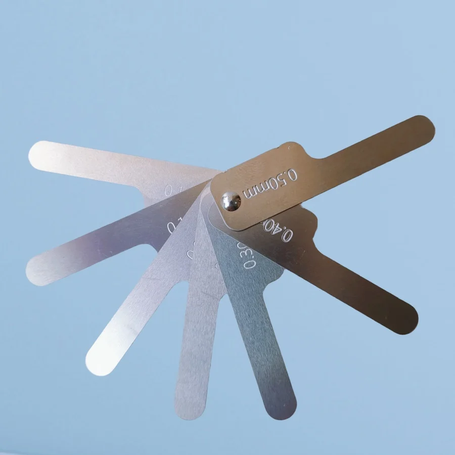 

Стоматологический измеритель интерпроксимального расстояния, линейка, инструменты для ортодонтической обработки, 0,1-0,5 мм, измерительная линейка зазора зубов IPR