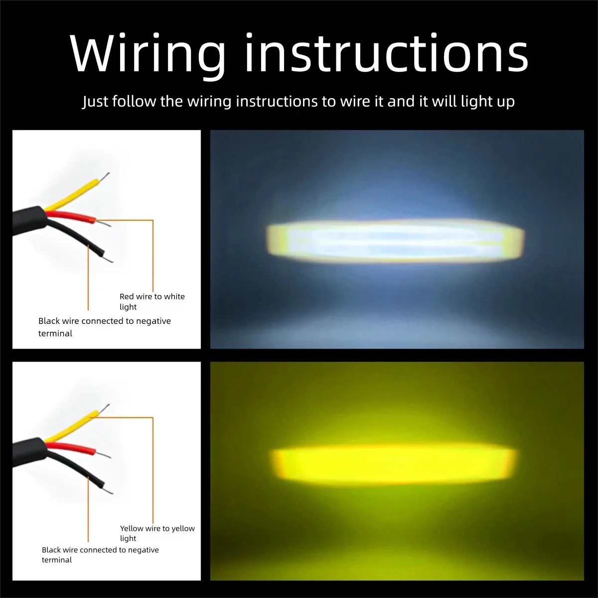 2 مصباح أمامي LED، مصابيح ضباب ممتصة للصدمات، مصابيح شبكية، مصابيح عمل، مصابيح قيادة صغيرة، وأضواء مساعدة للسيارة والدراجات النارية