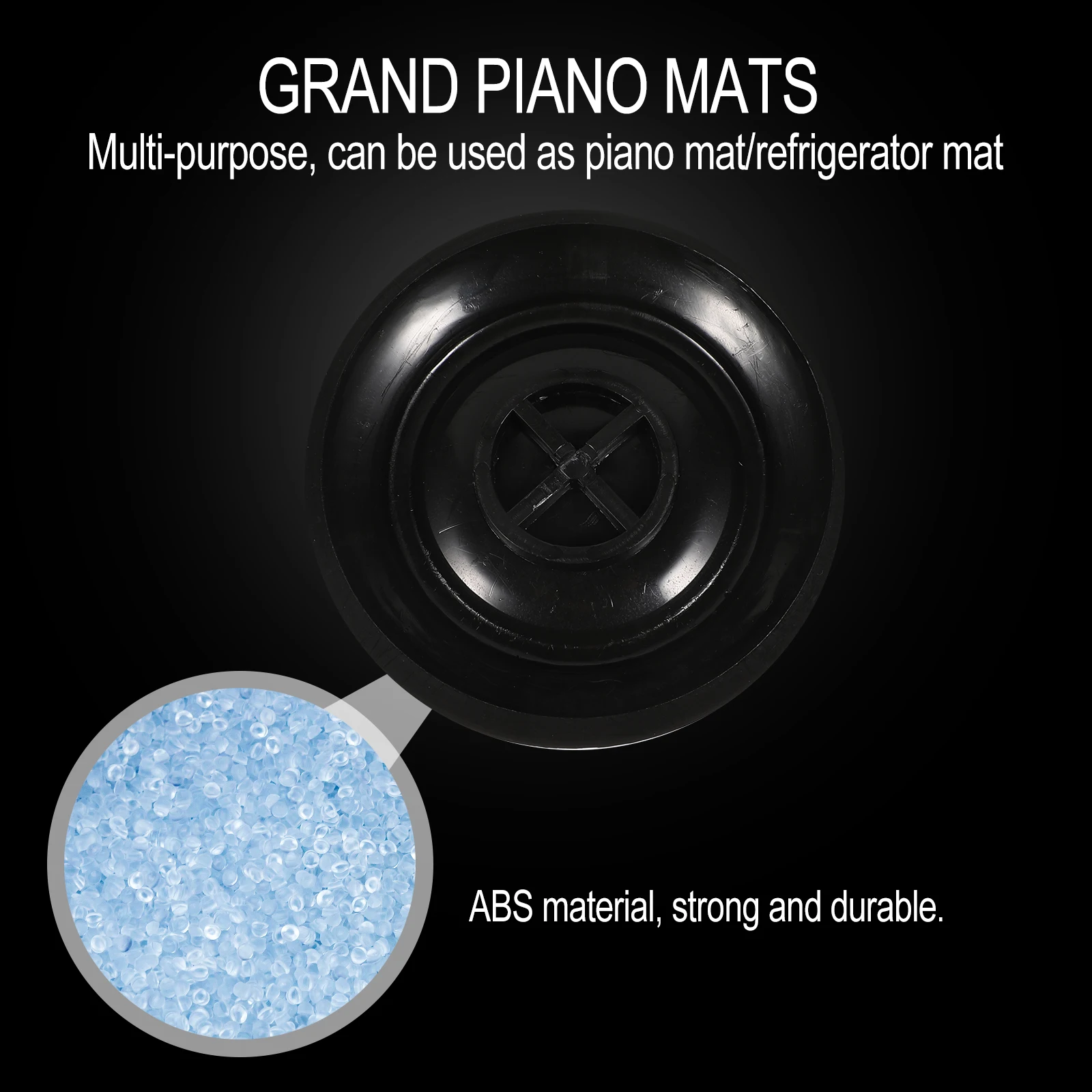 

8Pcs Piano Foot Pads Stable Non-Slip Floor Protector for Piano Legs Bed Chair Table Sofa Non-Slip Floormat Table Feet Mat