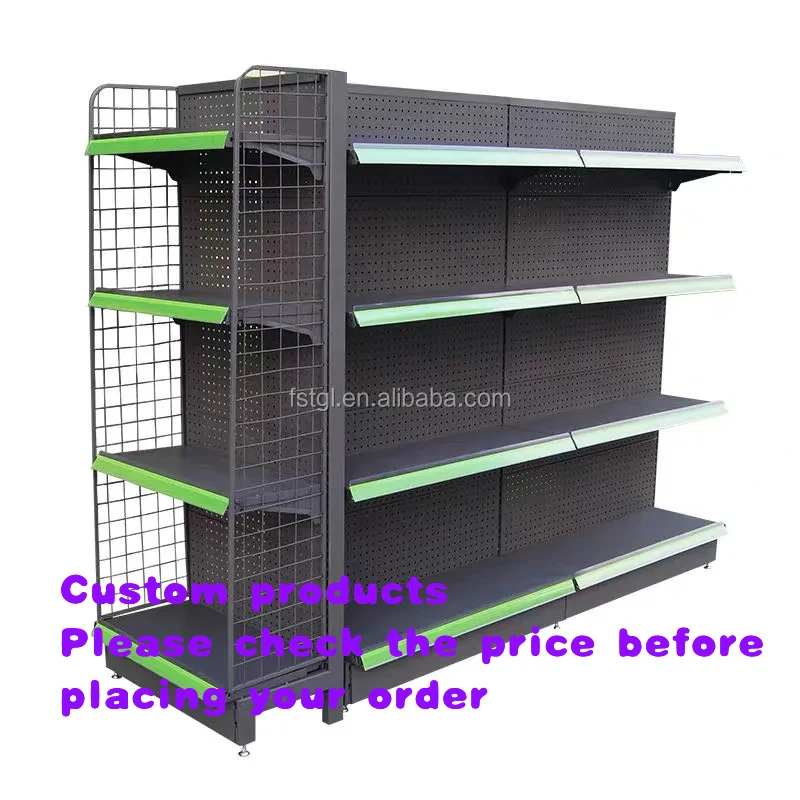 custom.Factory Directly Middle Back Shelf Double Sided Shelf Supermarket Shelf Display Rack