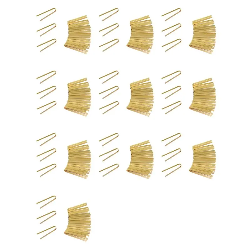 A98E-200Pcs Wooden Bamboo Tongs Cooking Utensils Mini Bamboo Tongs Natural Toast Tongs For Cooking
