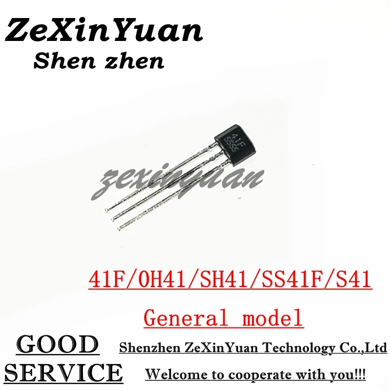 10PCS/20PCS/50PCS/100PCS 41F/ 0H41 / SH41 / SS41F/ S41 Bipolar Hall Element Sensor Vhicle Motor Electric Car Motor Hall Sensor