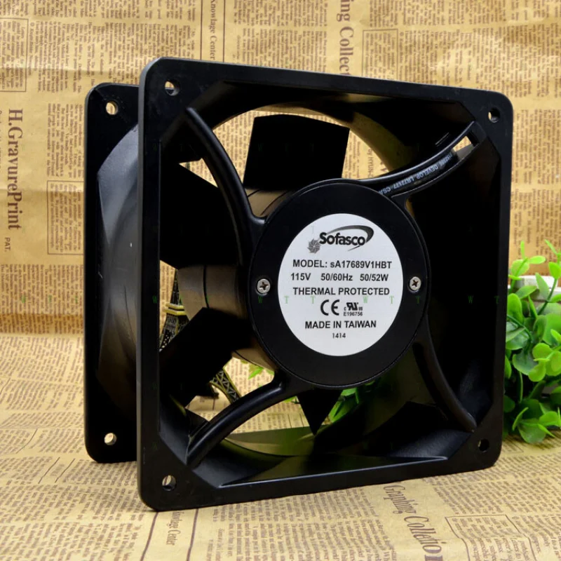 

Вентилятор охлаждения H для Sofasco SA17689V1HBT, 115В, 50/52Вт, 17689, 17.6 см, с двойным шарикоподшипником