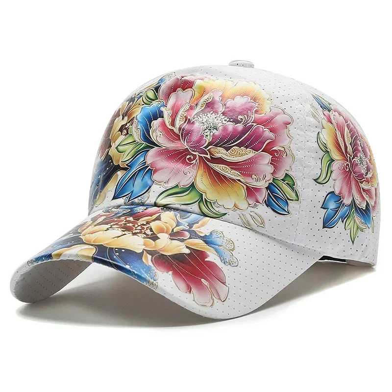 Men Baseball Caps Casual White Sun Hat Streetwear Vintage Elegant Outdoor Hats Chinese Style Fashion Hip Hop Sunscreen Cap Women