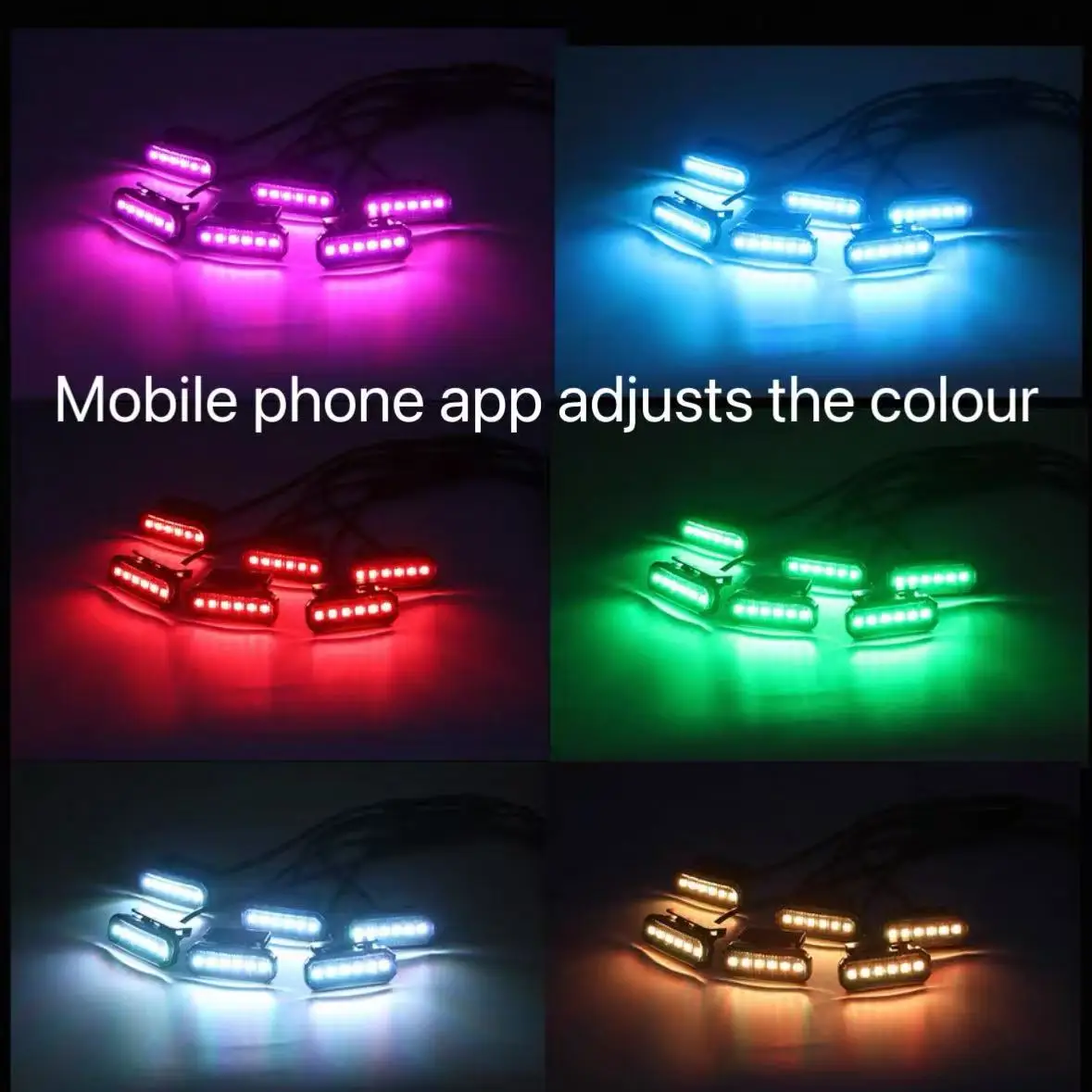 18LED Front Grille Light FOR BYD SHARK Car Daytime Running Light Wheel Eyebrow Lamp For Pickup Offroad 12V