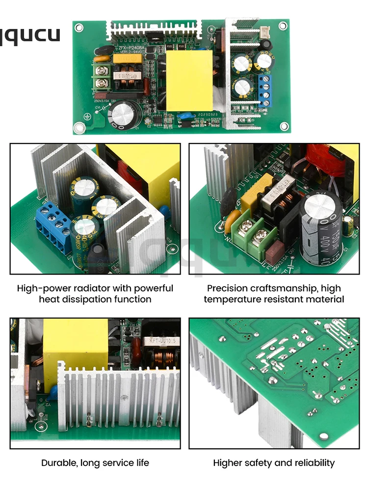 AC110-265V до 24V 8A AC-DC понижающий модуль 8A 198W понижающий трансформатор защита от перегрузки, модуль импульсного источника питания