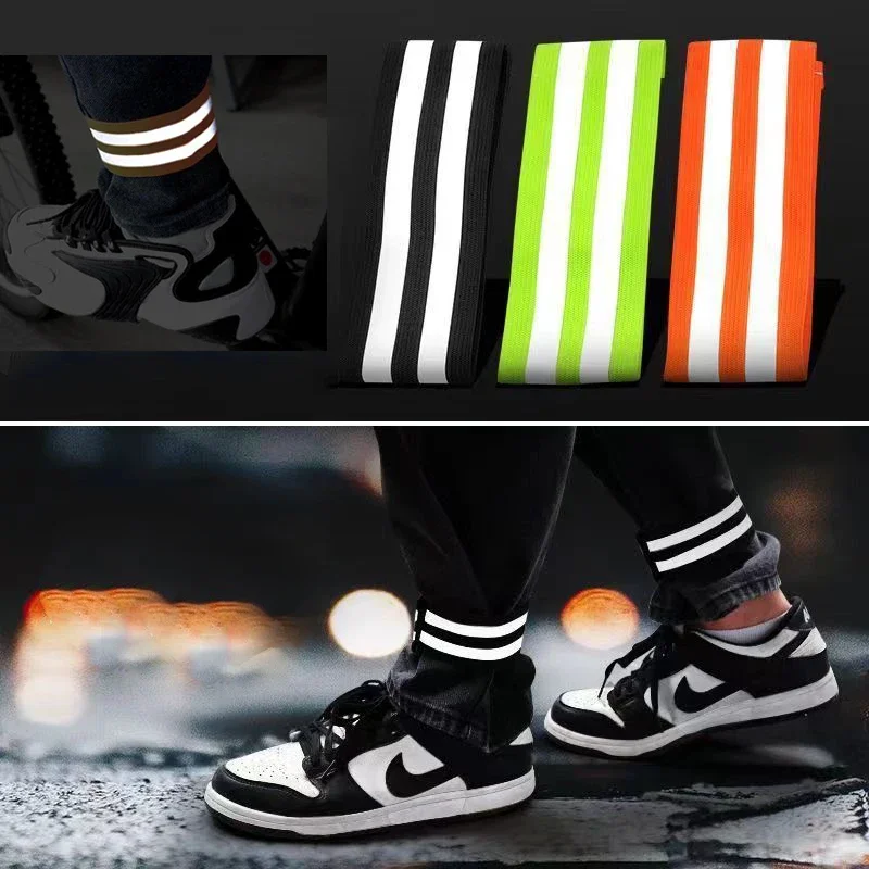 Reflective Bands For Wrist Arm Ankle Leg High Visibility Reflect Straps For Night Walking Cycling Running Safety Reflector Tape