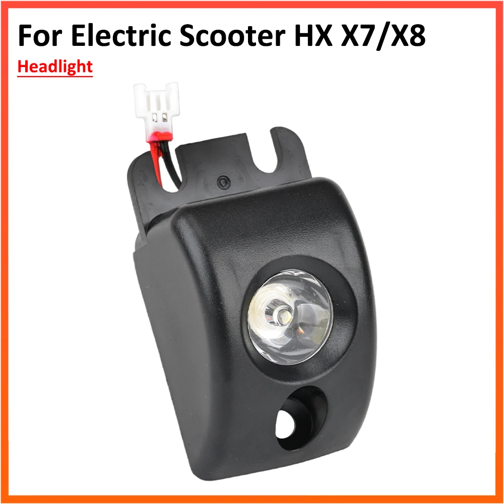 Headlight Lamp for HX X7 Electric Scooter X8 Folding KickScooter Front Led Light Replacement Parts