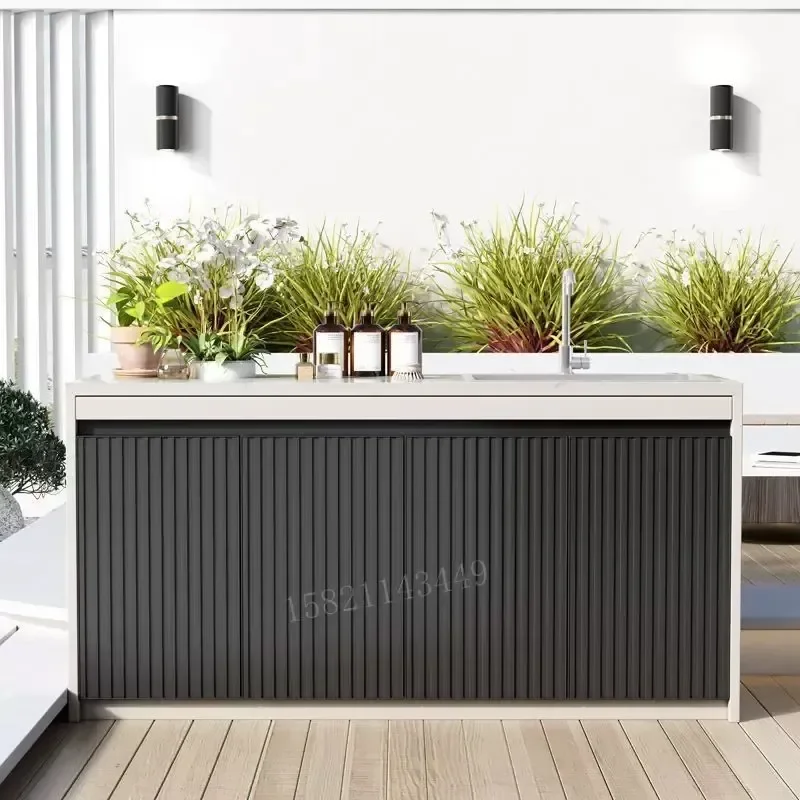 Premium Aluminum Alloy Outdoor Cabinet Door – Waterproof Metal Grille/Louver Door, Durable Garden Storage Cabinet Door