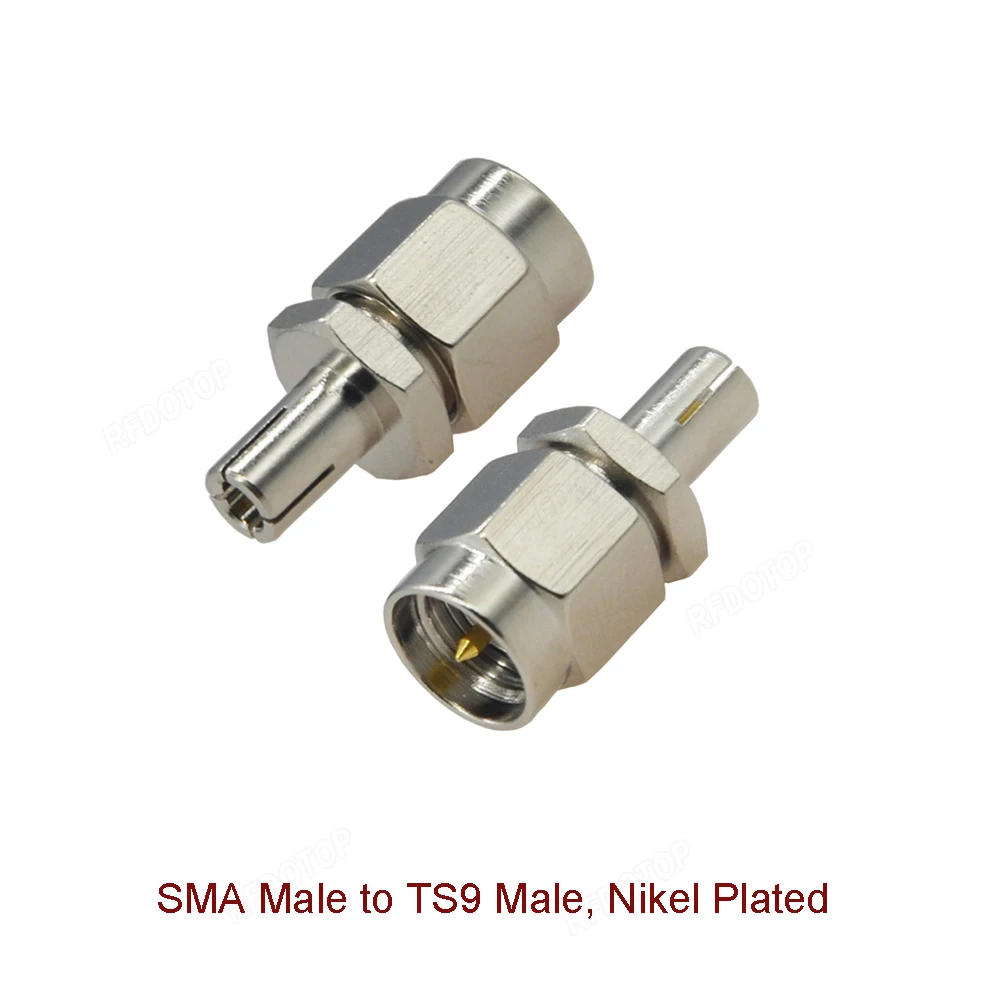 1pcs SMA FemaleTo TS9 Male Coax Connector SMA/RP-SMA Female Jack To TS9/CRC9 Male Plug Nikel/Gold Plated 50 Ohm