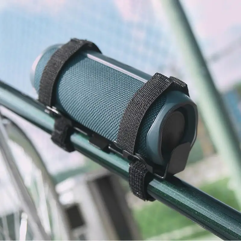 Speaker Holder For Bike Portable Speaker Mount Anti-Slip Adjustable Strap Bracket Attachment Portable For Water Bottles