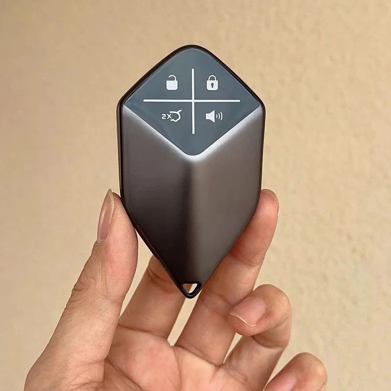 Grey TPU Car Key Case Cover For Changan DEEPAL S7 SL03 2022 2023 2024 Key Fob Key Protector Keychain Holder Accessories
