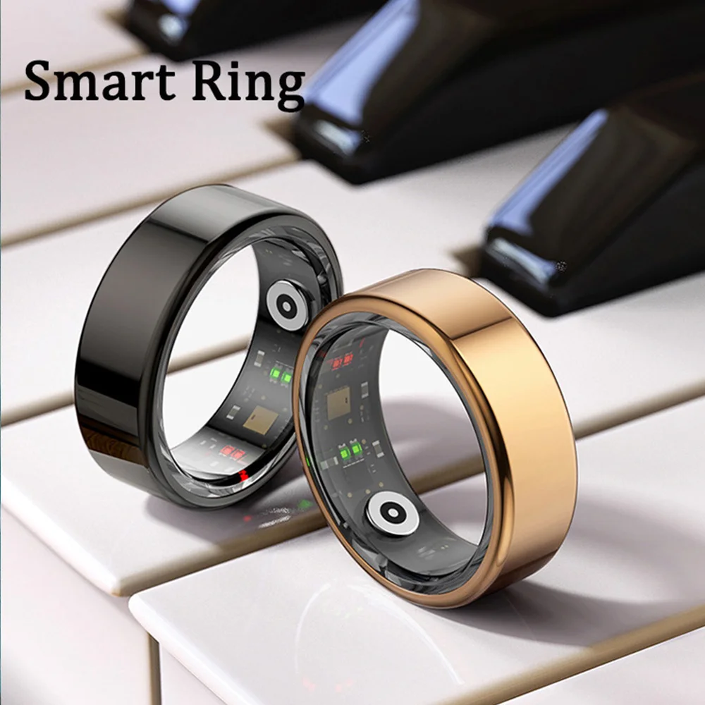 Hot R02 Smart Ring For Xiaomi Fitness Tracker Ring IP68 Waterproof Health Heart Rate Blood Oxygen Monitoring Multi-sport Modes