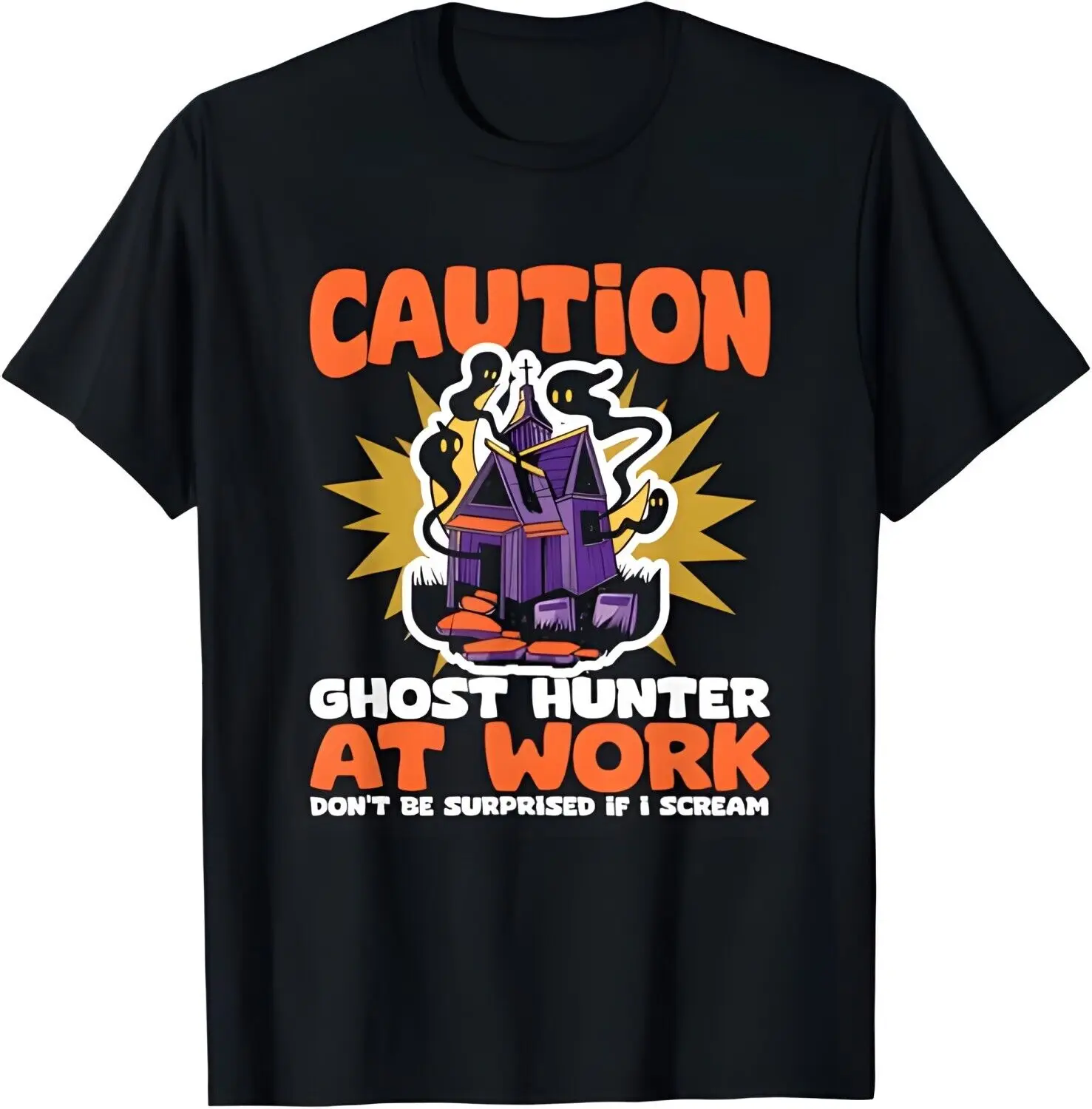 

Halloween Ghost Hunter Work Paranormal Ghost Hunting T-Shirt