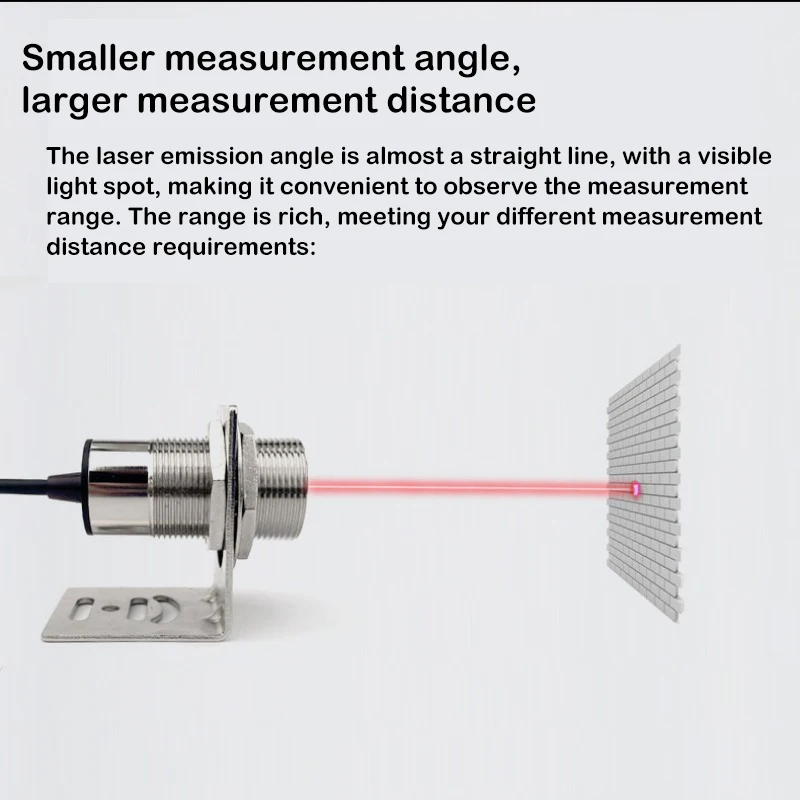 485 Serial Port High-precision Laser Ranging Sensor Analog 4-20mA Output Distance Measuring Instrument Industrial Range Sensor
