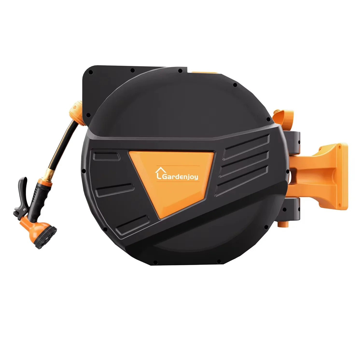 

High Pressure Portable Retractable Garden Hose Reel Durable 180° Rotation Adjustable Wall Mount Garden Hose Reels