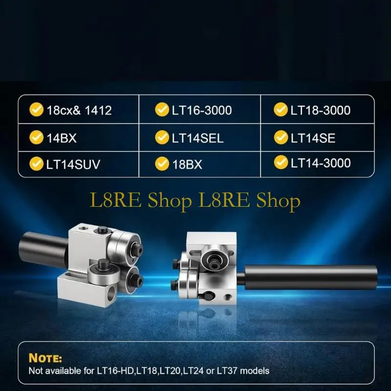 L8RE Adjustable Bandsaw Guide Service Metal Blade Guide Assembly, Roller Bearing Replacement Set for Bandsaw Tracking Adjustment