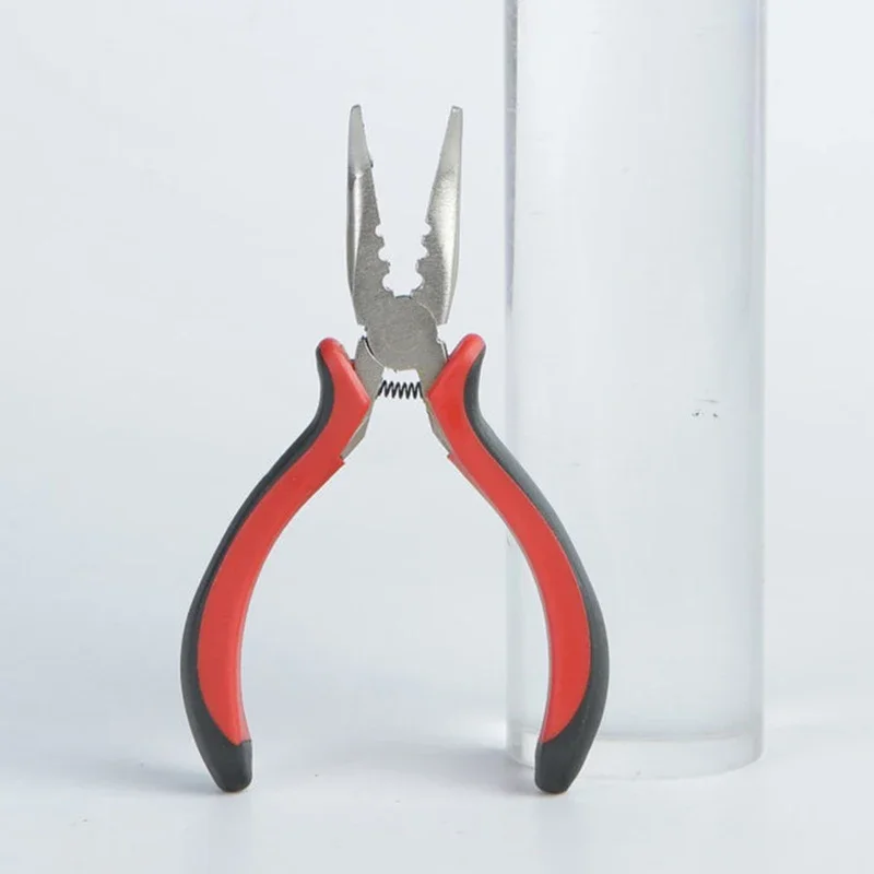 DIY Hair Extensions Tool Kit Curved Pointed Nose Pliers Tweezers Micro Ring Bead Connections Hair Extension Accessories