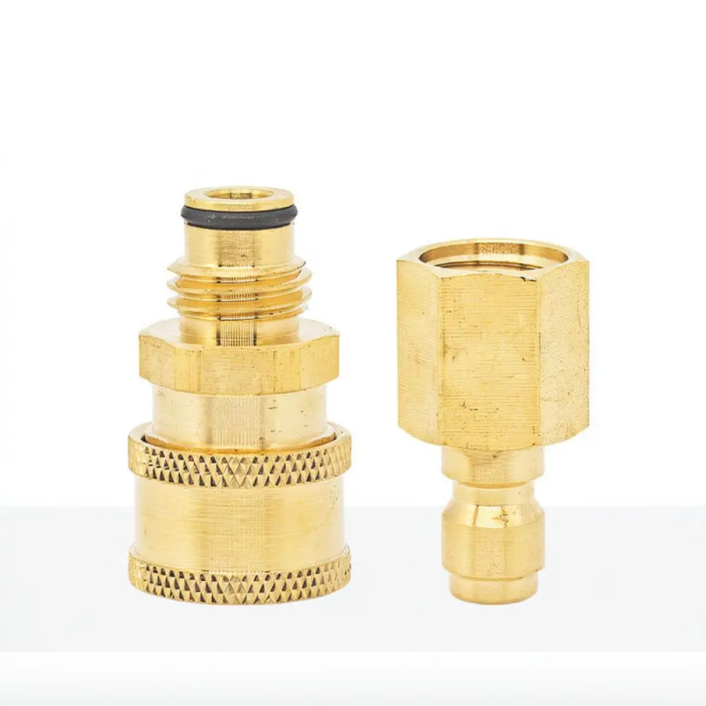High Pressure Washer Quick Connect Adapter Brass 16 2 Male Female Thread Connector For Car Wash Water Hose Attachment