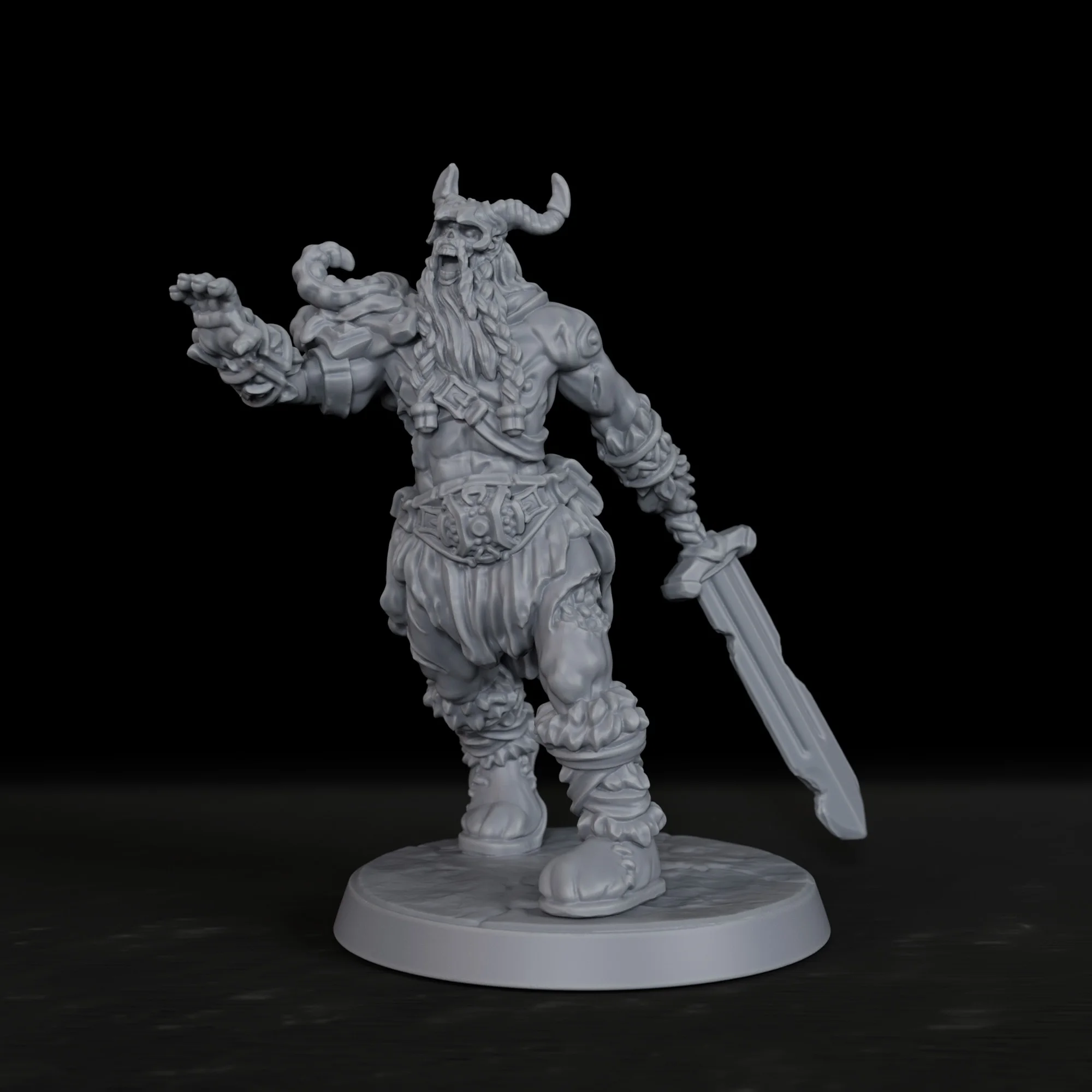 Miniatura de Gigante Zombie de RPG - Modelo de Monstruo Pintable, Accesorio de Juego de Rol de Mesa Coleccionable de Alta Calidad para TTRPG