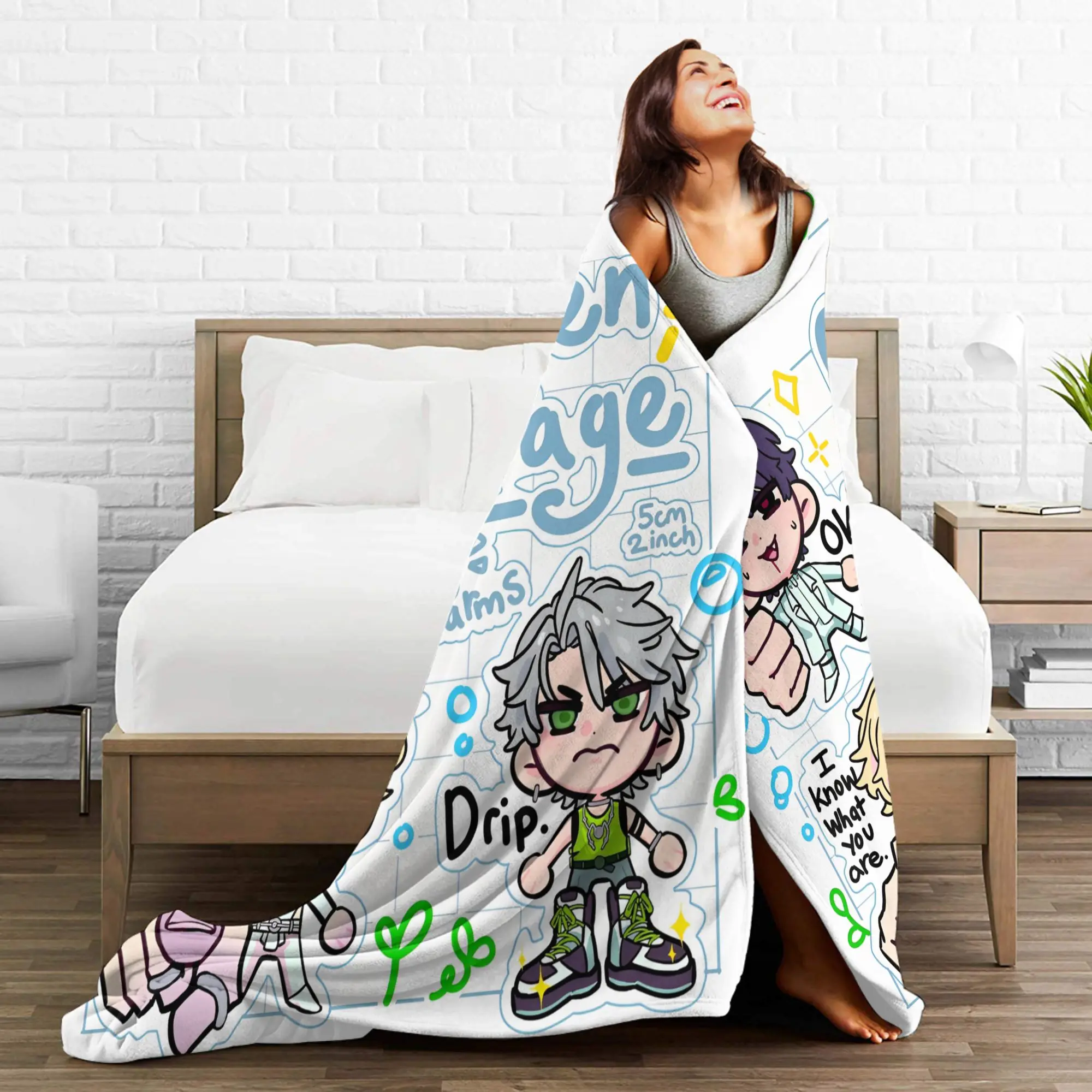 الغريبة المرحلة غطاء بطانية لوكا تيل إيفان الكرتون الصوف رمي بطانية المنزل الأريكة المطبوعة فائقة النعومة الدافئة المفارش ،