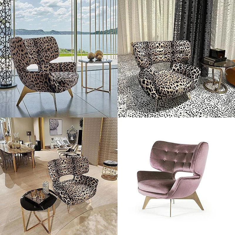 Fabric sofa chair single living room sofa chair fashion designer fashion high sense