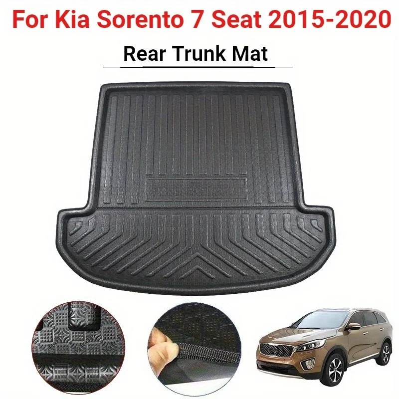 

For Kia Sorento 7 Seat 2015-2020-Car mat, wear-resistant, easy to clean, all-weather use, car trunk mat