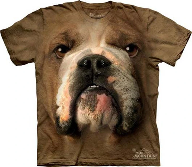 Funny Animal Dog Face 3D Print Tshirts Men Womens Summer Novelty T Shirt Y2k Clothing Casual Kids O Neck Short Sleeve Tee Tops