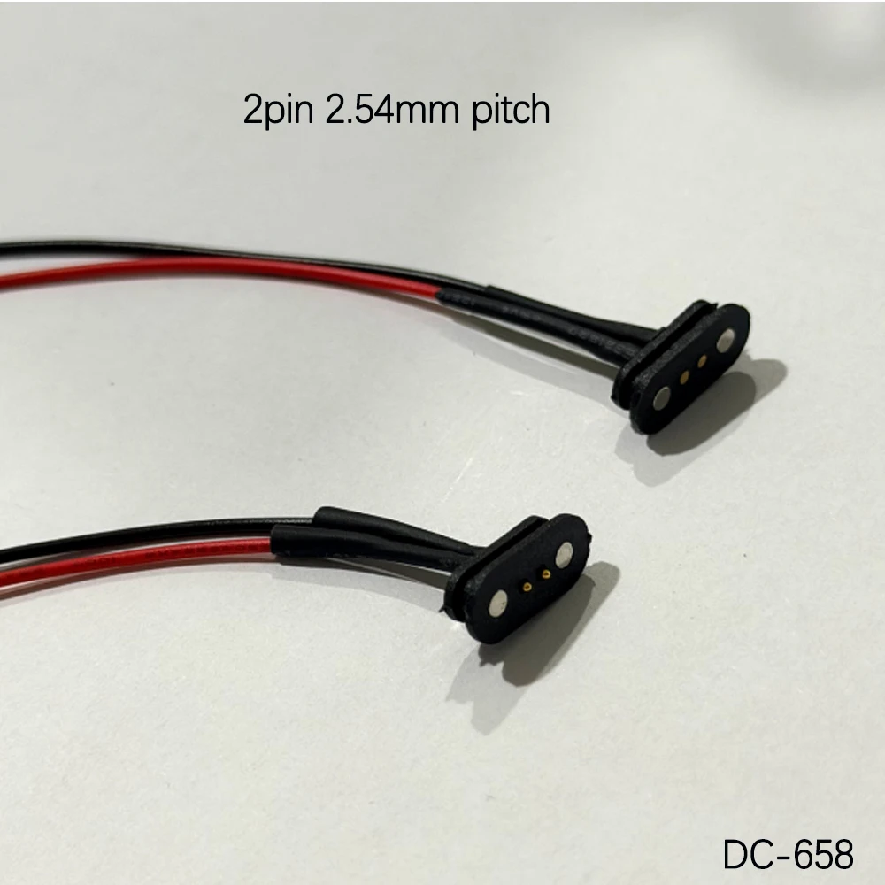 1Pair 2A DC Magnetic Pogo Pin Connector 2Pin 3 4 5P Pogopin Male Female Spacing 2.8mm 2.5mm Spring Loaded DC Power Socket DCPlug