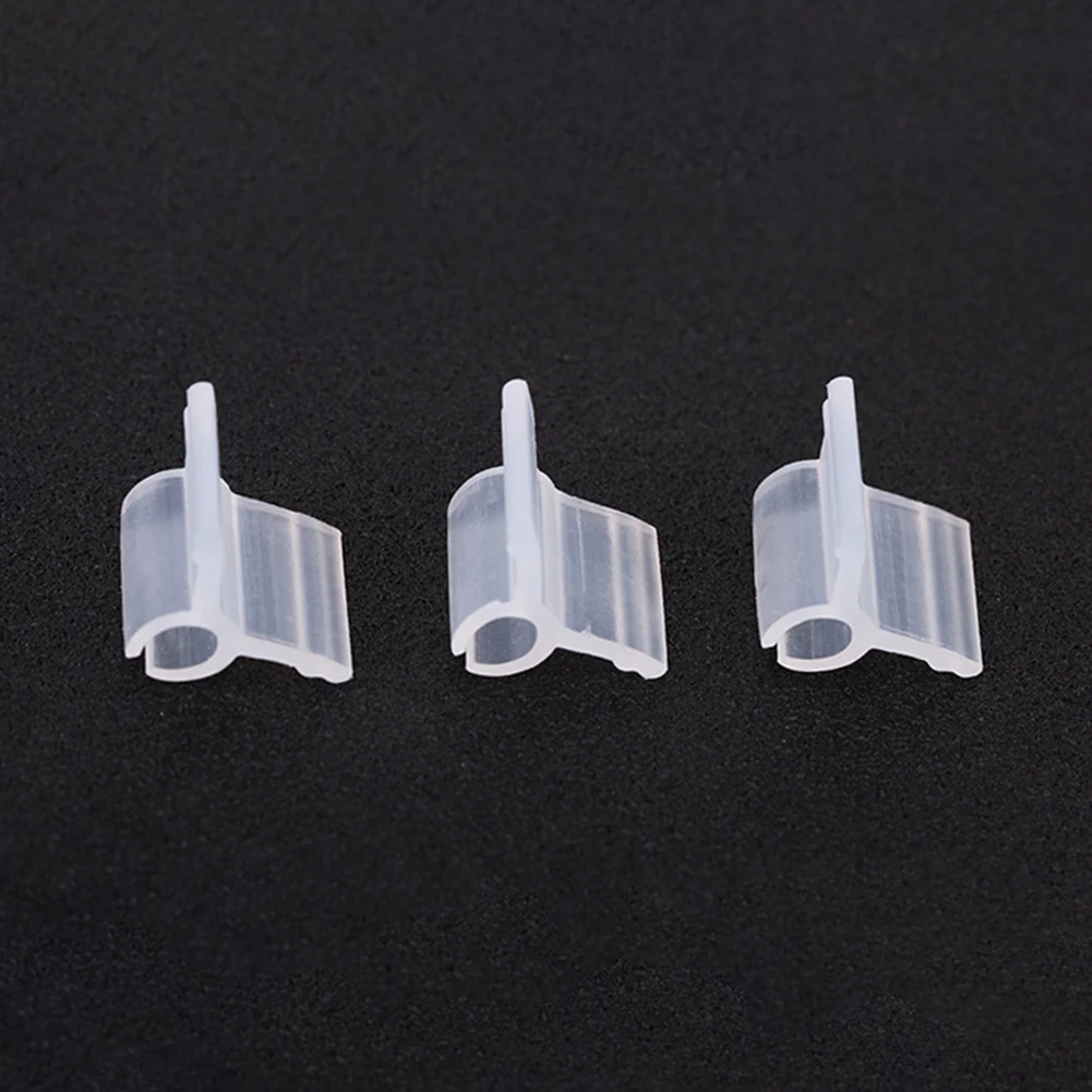 100pcs Transparent Plastic Plant Grafting Clips For Tomato Cucumber Grafting and Vine Support Works with Various Stem Sizes