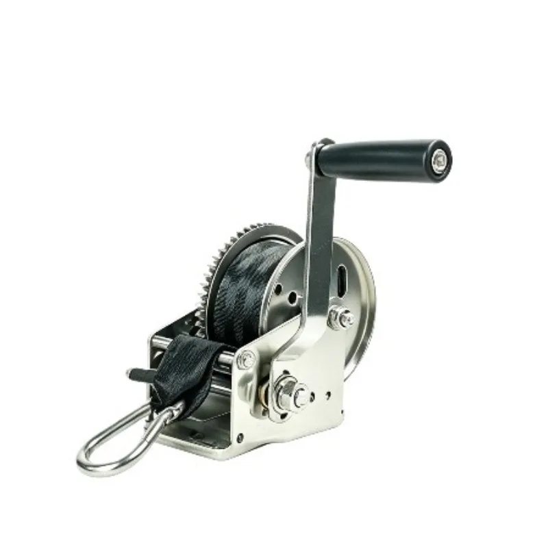 Stainless Steel Self-locking Hand Crank Manual Winch Hoist Winch Hoist Hanger Winch 1200 Lbs