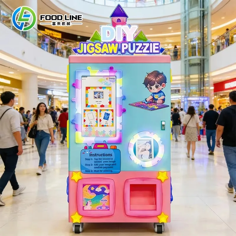 Advanced DIY Puzzle Vending Machine Instant Jigsaw Puzzle Printing Multi Payment Support for Arcades, Malls, and Creative Stores