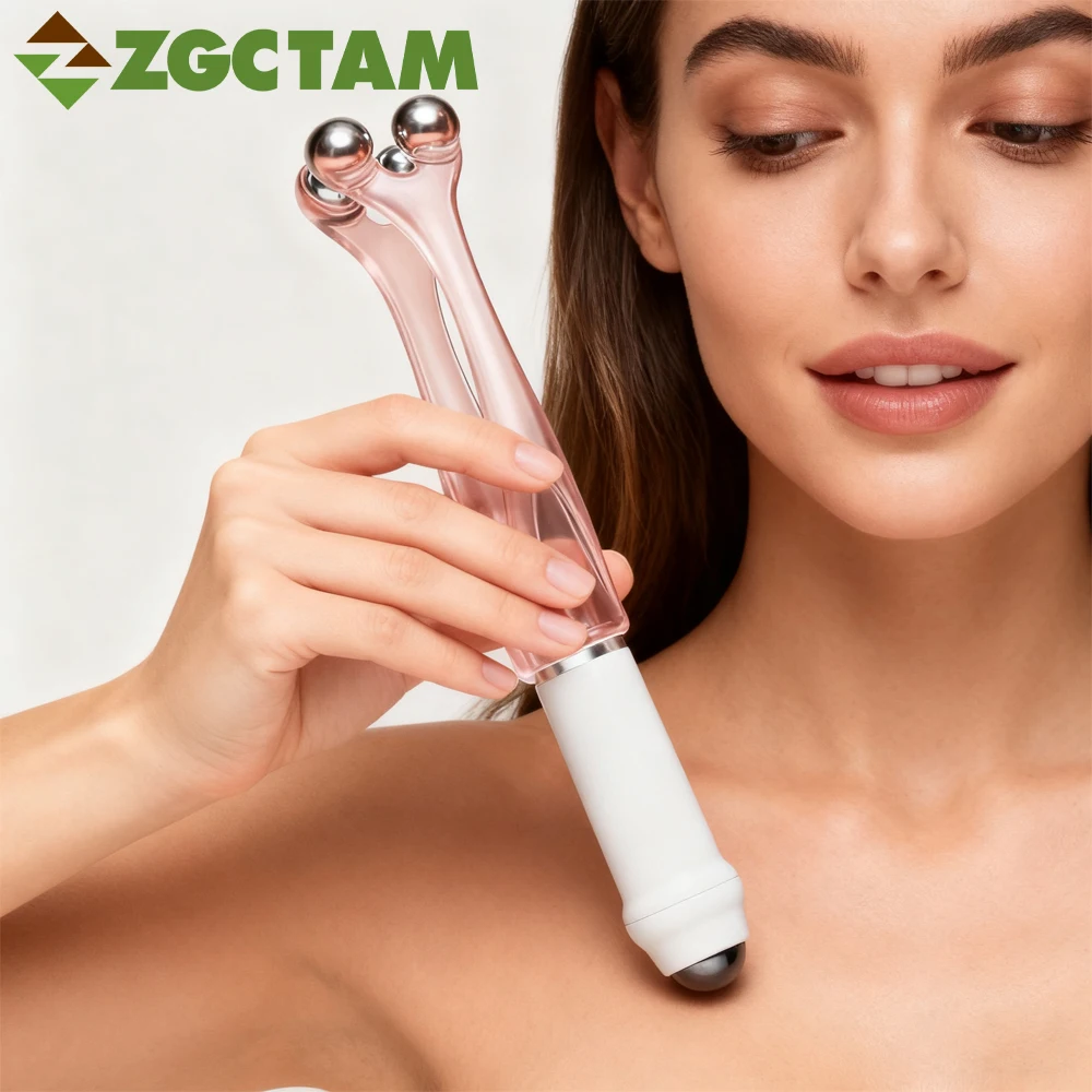 

Finger Massager Roller with Stainless Steel Beads, 360 Degree Rotation for Hand Pain Relief, Stress Recovery & Muscle Relaxation