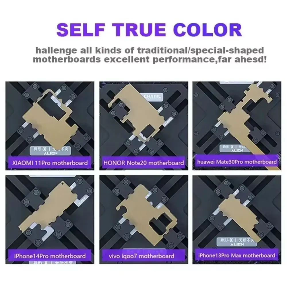 

Регулируемое универсальное приспособление для печатной платы, микросхема процессора, удаление клея, чистка материнской платы, паяльный держатель, четырехсторонняя конструкция зажима