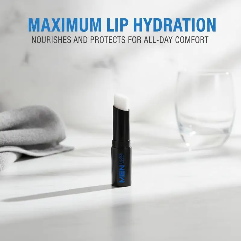 Chemical Free Men Lip Balm 1/2Pcs 2.7g Vitamin E Deep Hydration Repair Dry Chapped Sensitive Lips