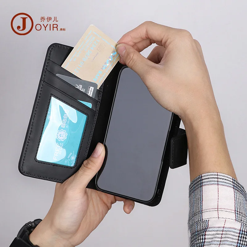 Multifunktionale Leder Telefon Tasche für Iphone11 Pro Max Telefon Fall Mehrere Card Slots Handy Leder Fall