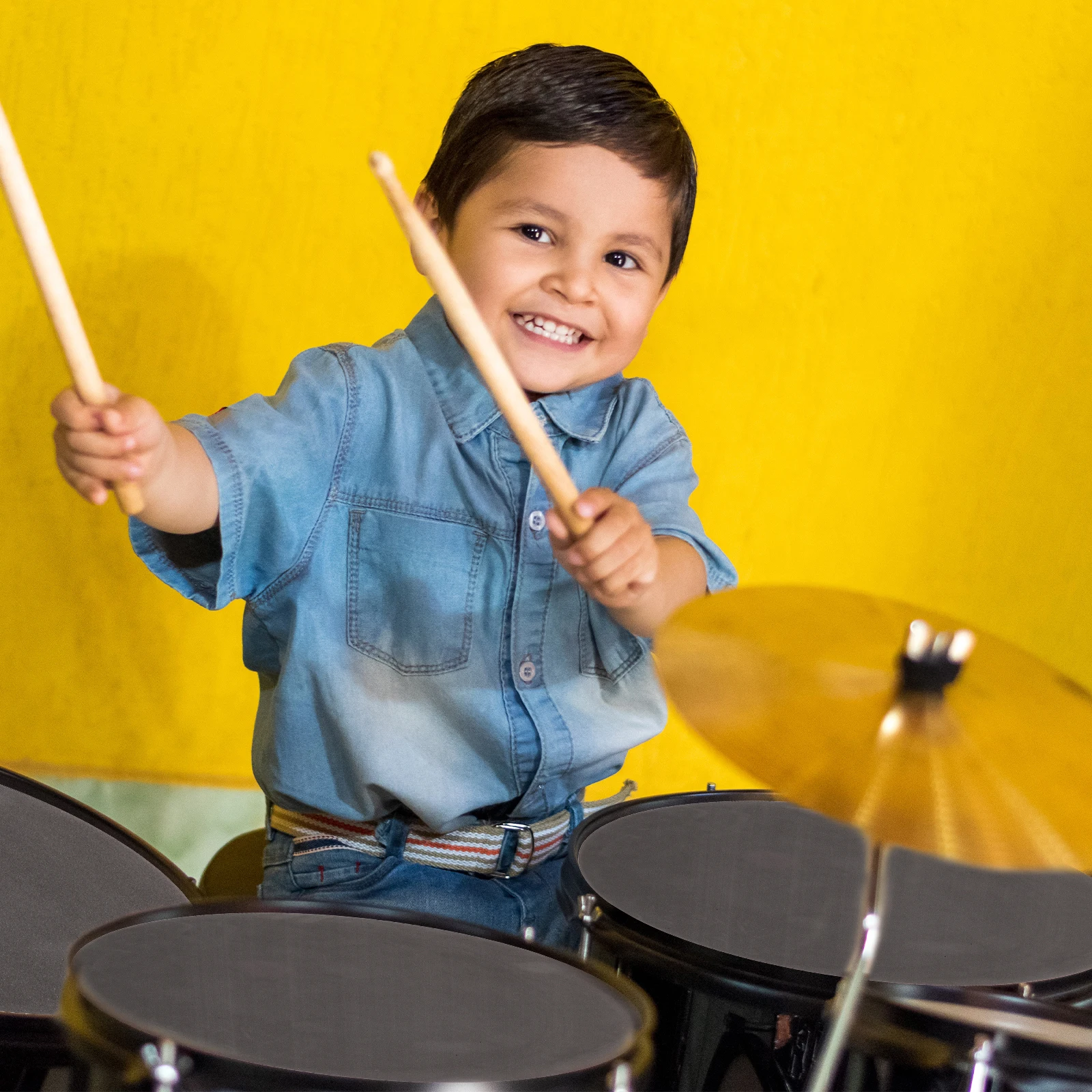

1 set Drum Stick Set 13 Inch Practice Pads Snare Kit Accessories Foam Wood Drummers Mallet Sticks Portable Mats Toy