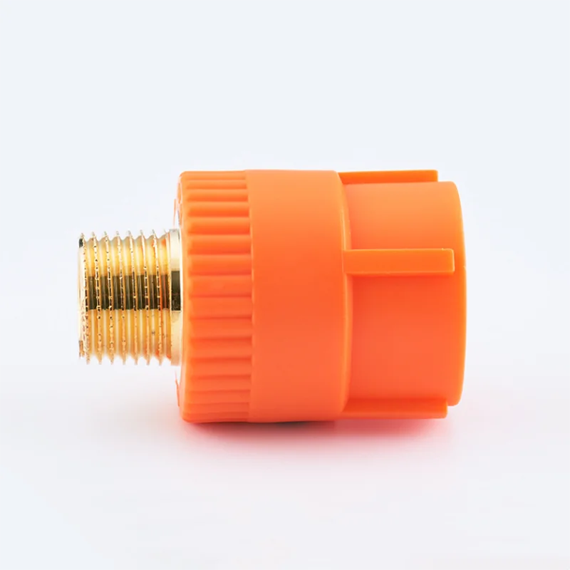 

Orange PPR water pipe hot melt connection accessories 20 * 1/2 20 * 3/4 25 * 1/2 25 * 3/4 direct outer thread (set of 5 pieces)