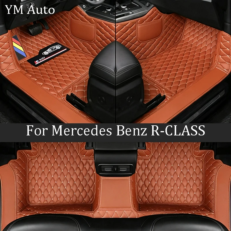 Car Floor Mats For Mercedes Benz R-CLASS 7seats 2010-2017 2011 2012 2013 2014 2015 2016 Auto Carpets Foot Coche Accessories