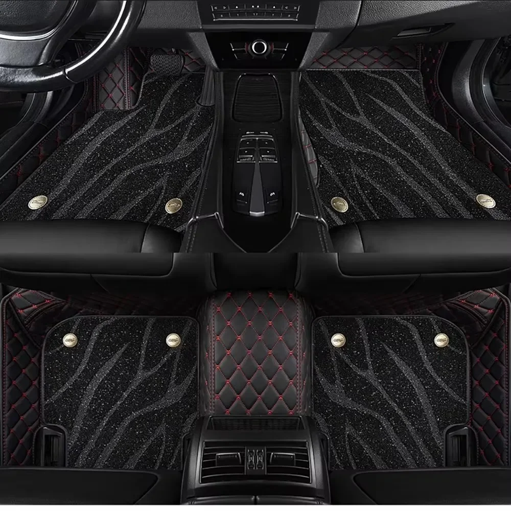

Double layer 5D Custom Car Floor Mats For Toyota Sequoia Auto Carpets Foot liners car Accessories voiture