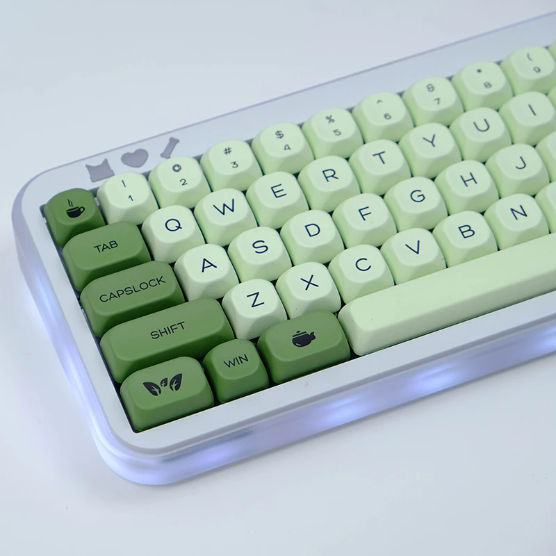 143 keys Matcha KOA Keycap MOA Profile PBT Keycaps ISO Enter 7U Japanese Korean Key Caps For Mx Switch Mechanical Keyboard DIY
