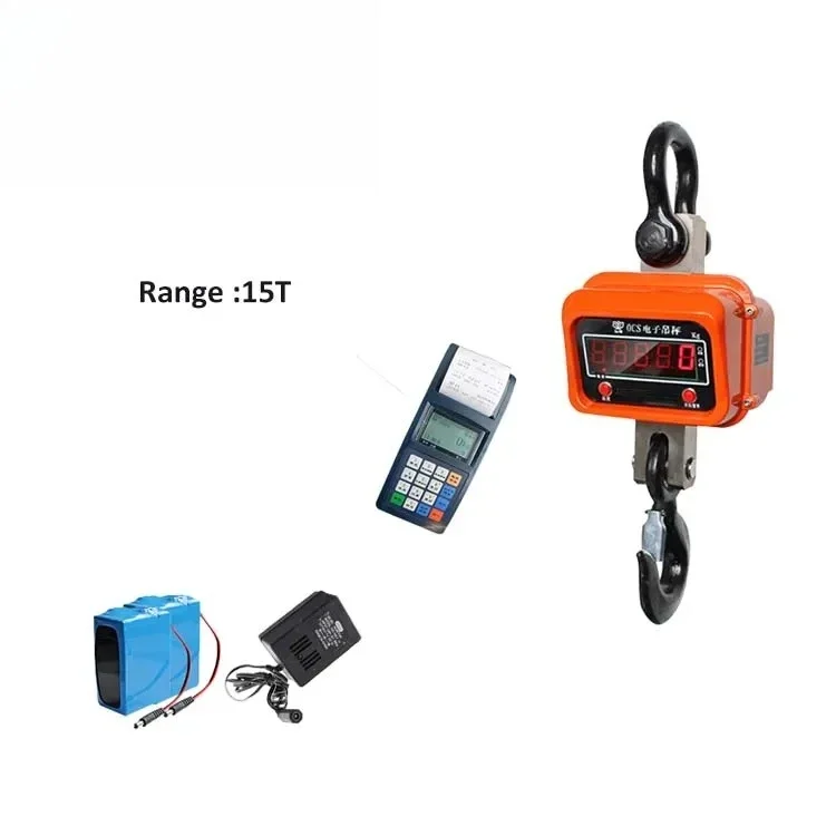 

Wholesale Digital Industrial Weighing Scale Heavy 15T Hanging Crane Scale