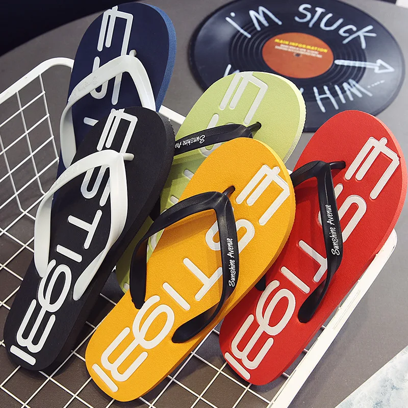 2026 New Arrival Flip Flops Slippers Men Summer Anti-skid Outdoor Korea Casual Light Beach Sandals Household Slipper Slides